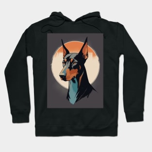 Doberman Dog 4 - Japanese Retro Art Hoodie